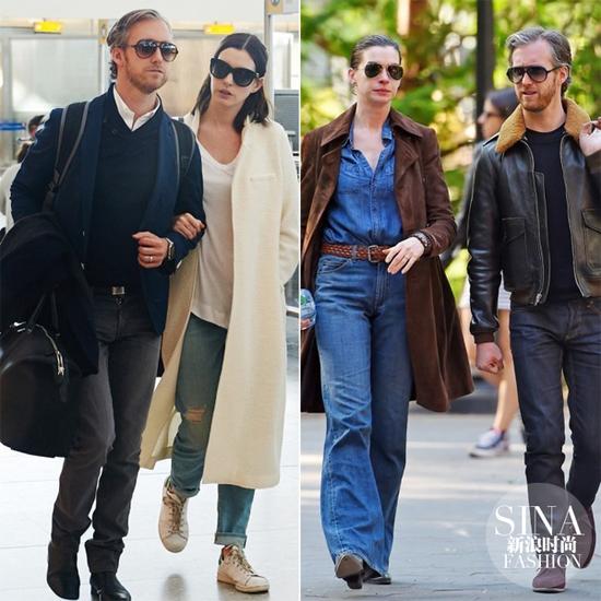 孕前海瑟薇跟老公出街，簡直就是穿搭范本