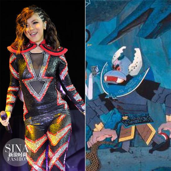 這一身亮片鎧甲，也是沒誰了