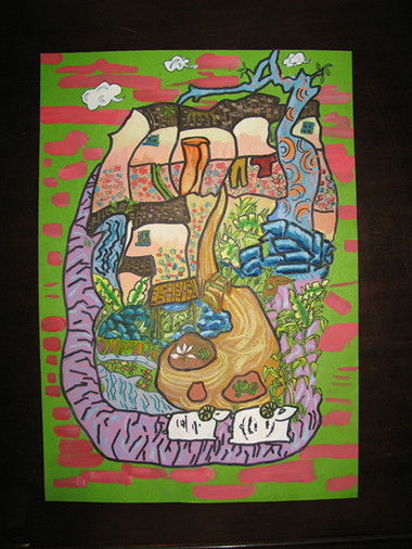 《和諧家園》李沅真（女）12歲、工人第一新村小學(xué)、輔導(dǎo)教師：楊曉媚