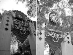 臺(tái)州溫嶺版“天上人間”（左）和北京版“天上人間”（右）相比，連店標(biāo)都一模一樣