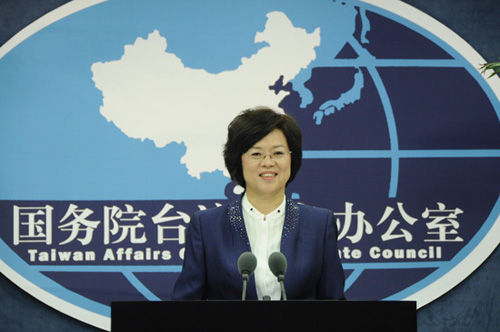 國臺(tái)辦新聞發(fā)言人范麗青（張啟川 攝）