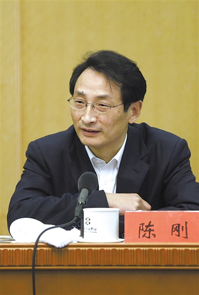 昨日，北京市人大代表、北京市副市長陳剛參與豐臺團(tuán)小組討論。 新京報(bào)記者 浦峰 攝