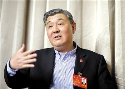 今年全國兩會期間，全國人大代表、浙江高院院長齊奇接受記者采訪。新京報記者 陳杰 攝