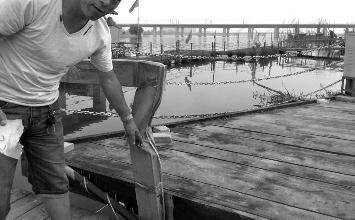 鼻孔里凝著血痂、全身多處擦傷的周先生仍有些驚魂未定。