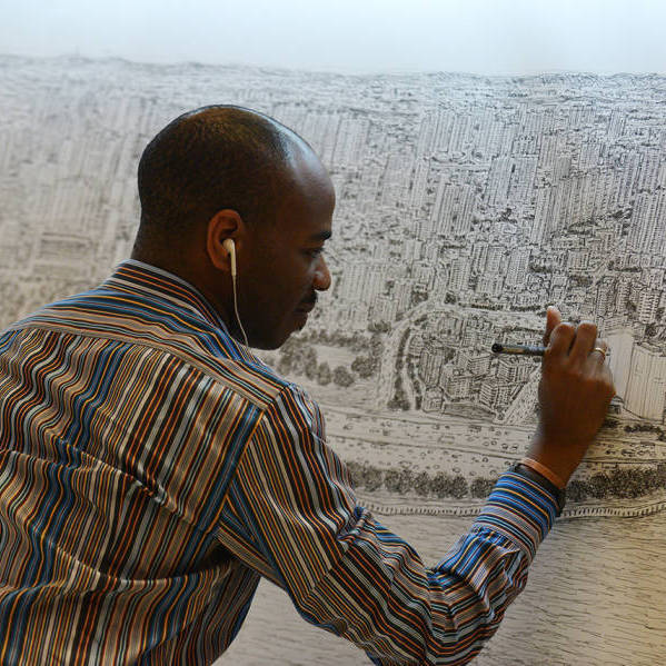 自閉畫(huà)家手繪新加坡