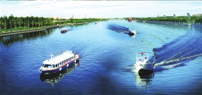 通州大運河已成為人們休閑的好去處。