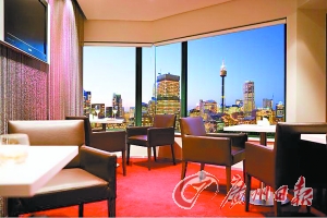 酒店客房一景。