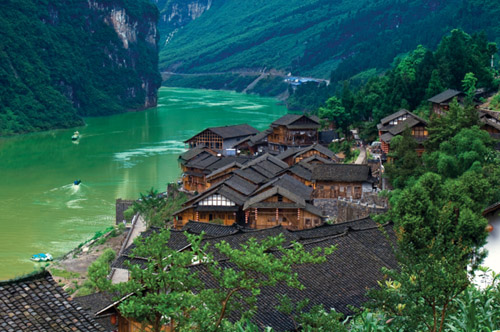 重慶酉陽(yáng)龔灘古鎮(zhèn)