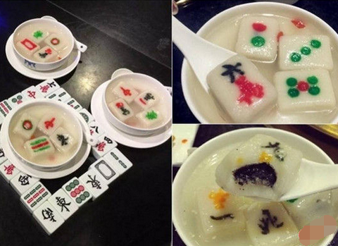 來碗清一色！火鍋店推出創(chuàng)意麻將湯圓