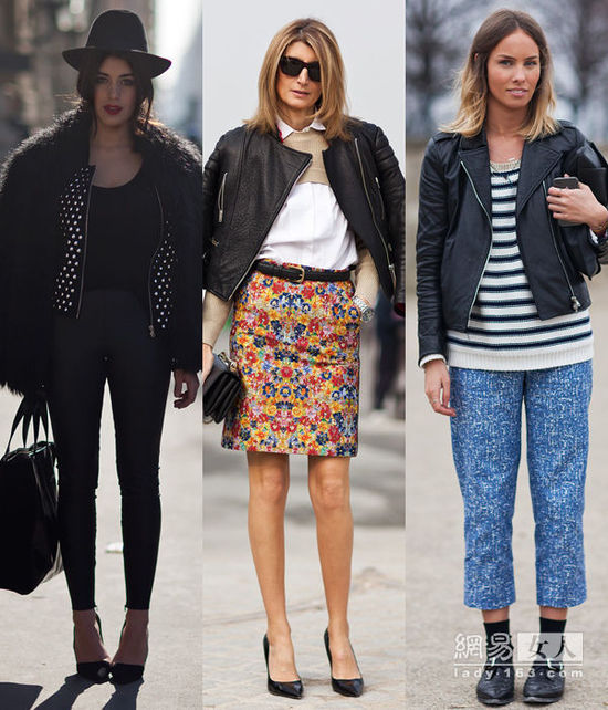 潮穿短夾克 層次搭穿出修長(zhǎng)美腿 潮穿短夾克 層次搭穿出修長(zhǎng)美腿