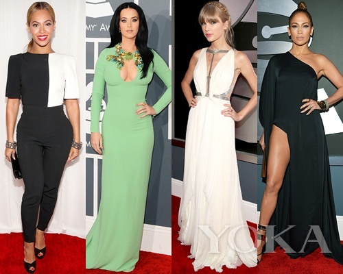 碧昂斯、凱蒂·佩里、泰勒·史薇芙特、珍妮弗·洛佩茲