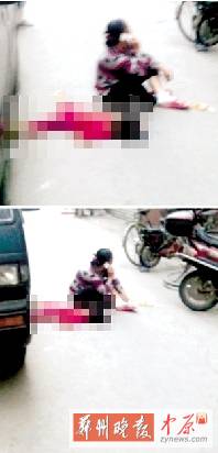 　媽媽哭著坐在旁邊打電話，孩子的爸爸還在三門(mén)峽打工。