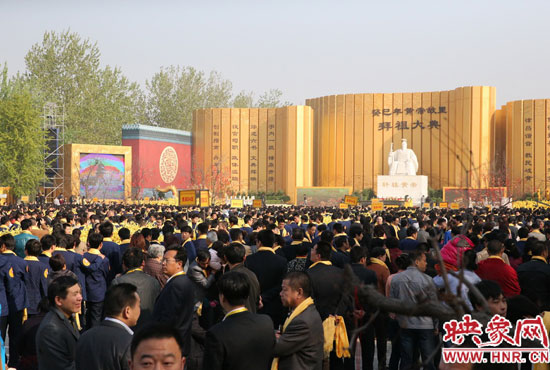 拜祖大典會場。映象網(wǎng)記者 邵恰 攝