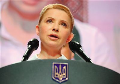 25日，在大選中得票率大幅落后的季莫申科舉行新聞發(fā)布會(huì)。