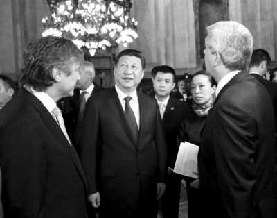 　會(huì)見(jiàn)阿根廷議長(zhǎng)。