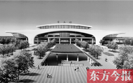 商合杭高鐵商丘站效果圖，暢想一下未來(lái)的俏模樣吧 資料圖片