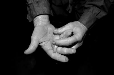 圖為科考人員發(fā)現(xiàn)的洞穴動(dòng)物（3月2日攝）。