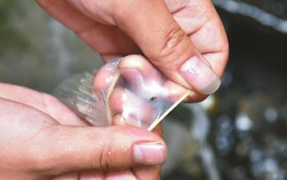 避孕套存在小孔。