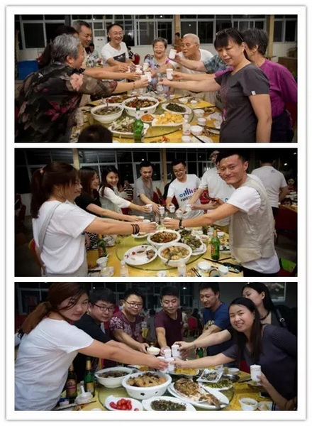 看我們的飯菜豐盛嗎？