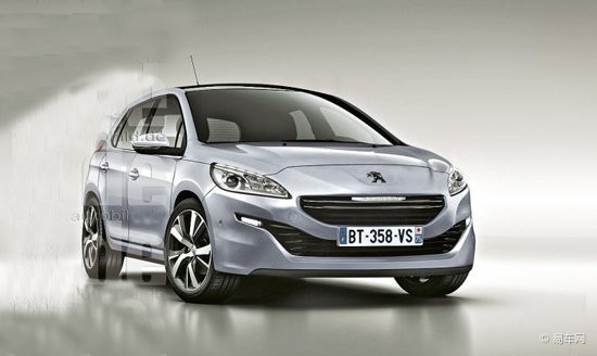 新款標(biāo)致308預(yù)告圖