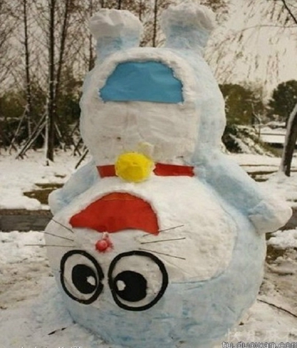 創(chuàng)意十足！日系列卡通雪人走紅