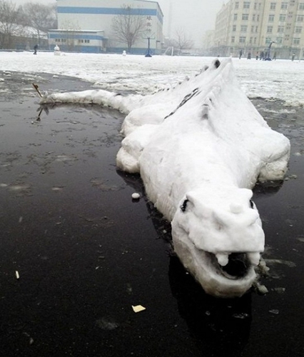 創(chuàng)意十足！日系列卡通雪人走紅