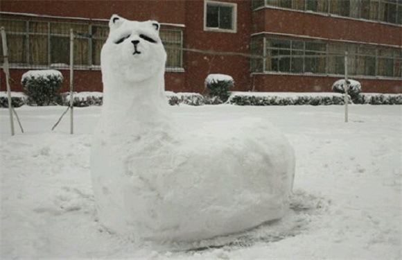 創(chuàng)意十足！日系列卡通雪人走紅