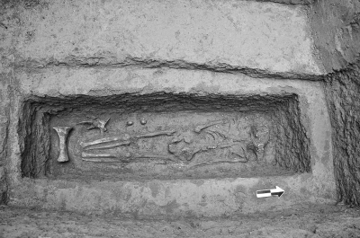 安陽二中發(fā)現(xiàn)商代古墓遺址 教學樓南北側(cè)均有墓葬