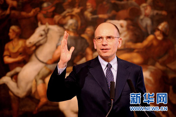  2月13日，意大利政府總理恩里科·萊塔宣布辭職。