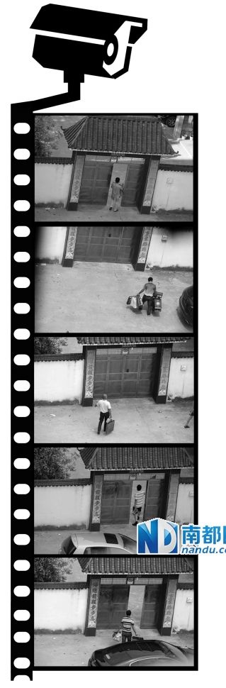 汪冬根拍下的送禮人。