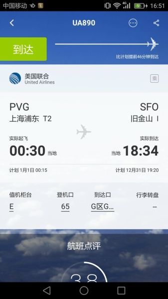 這個(gè)航班火了：2017元旦起飛，降落卻是2016年