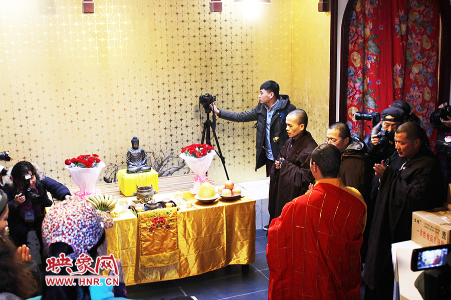 祈福法會(huì)現(xiàn)場。