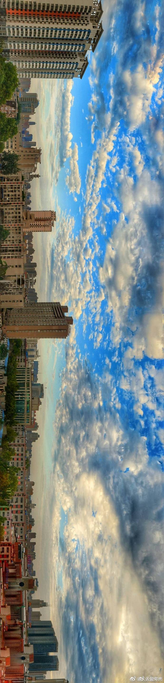 又被鄭州的藍天刷屏！隨便一拍就是手機壁紙