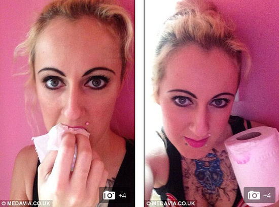 英女子孕期愛(ài)吃廁紙一天一卷難自控