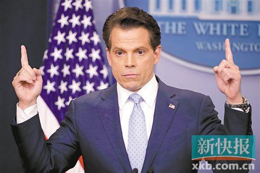 7月21日,新任白宮通訊聯(lián)絡(luò)辦公室主任安東尼·斯卡拉穆奇出席新聞發(fā)布會(huì)。VCG供圖