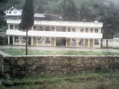 昨日，貴州畢節(jié)某小學，只有二、四、六三個年級，四年級學生30多名。讀者供圖