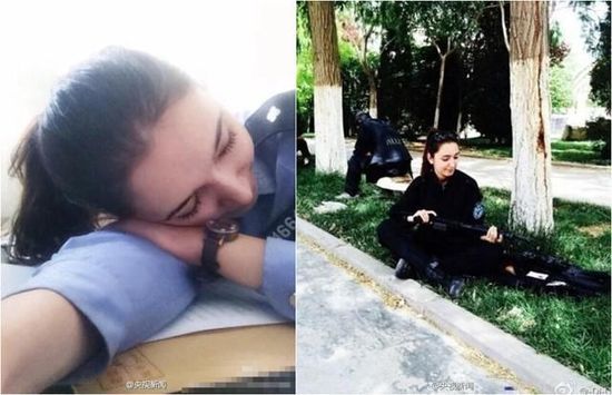 新疆反恐前線美女特警照片走紅網(wǎng)絡(luò)(圖) 新疆反恐前線美女特警照片走紅網(wǎng)絡(luò)(圖)