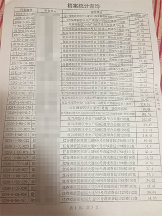 南昌中級人民法院一法官證實，他從南昌市房管局調出徐林保及其家人名下的部分房產(chǎn)信息表。