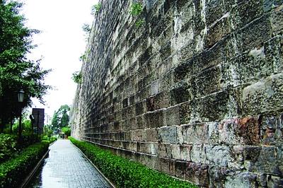 　　東水關處的城墻。資料圖片