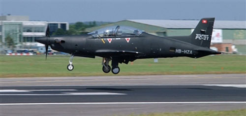 資料圖:PC-21渦輪螺旋槳教練機(jī) 資料圖:PC-21渦輪螺旋槳教練機(jī)